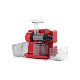 【Omega】慢磨機 QBar JCUBE500RD紅 蔬果榨汁 研磨機(收納正立方造型款)