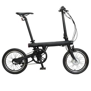【騎記QiCYCLE】EF1台製歐規版 續航45公里 16吋內變三速電動輔助折疊腳踏車-消光黑(電輔車/小折/通勤車)