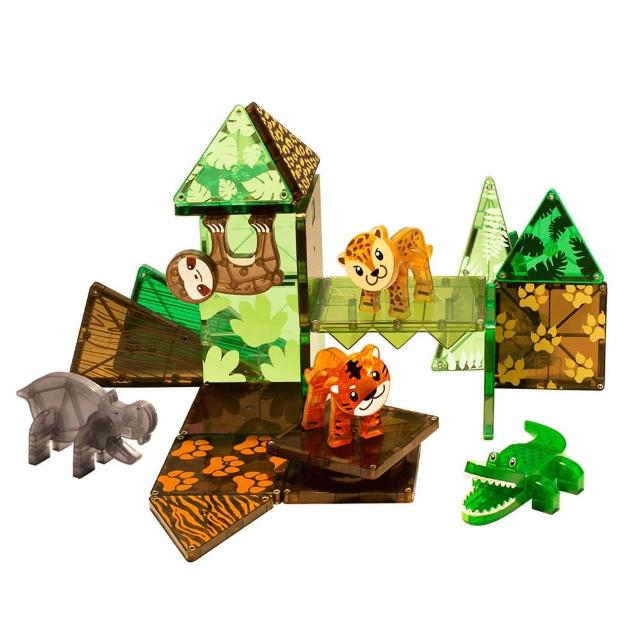 【Magna-Tiles】動物系列磁力積木25片-5款可選(磁力片/STEAM 玩具/益智玩具)