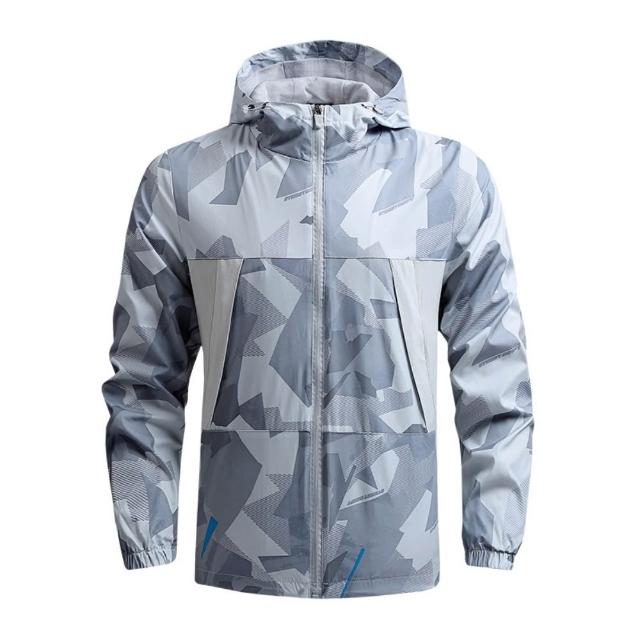 【巴黎精品】極速出貨 防風連帽外套軍裝夾克(露營登山美式復古彈力刺繡防水春夏薄款男外套3款a1ck4 2O)