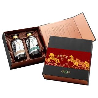 【檜山坊】馬年禮盒-敬沐禮盒 檜木精油沐浴洗髮禮盒(精緻大器貴賓禮盒 馬躍新程設計)