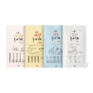 【Chogong 朝貢】我愛系列 四種口味 寵物天然營養肉泥15g*4入-3包組(韓國生產/犬貓零食/寵物肉泥/寵物零食)