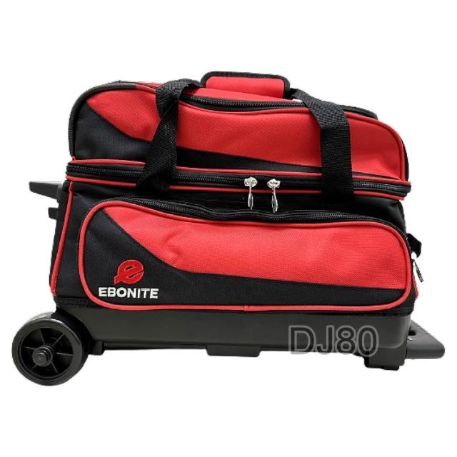 【DJ80 嚴選】美國Ebonite Transport II SERIES TWO BALL拉桿式高級保齡雙球袋(7色任選 代理商公司貨)