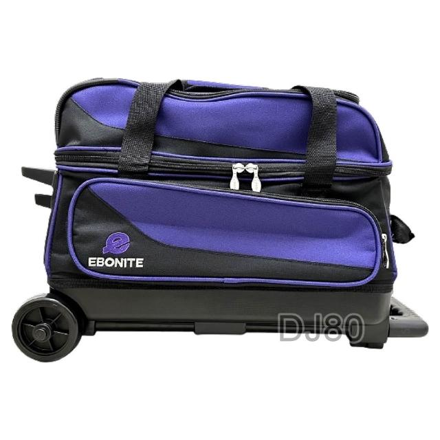 【DJ80 嚴選】美國Ebonite Transport II SERIES TWO BALL拉桿式高級保齡雙球袋(7色任選 代理商公司貨)