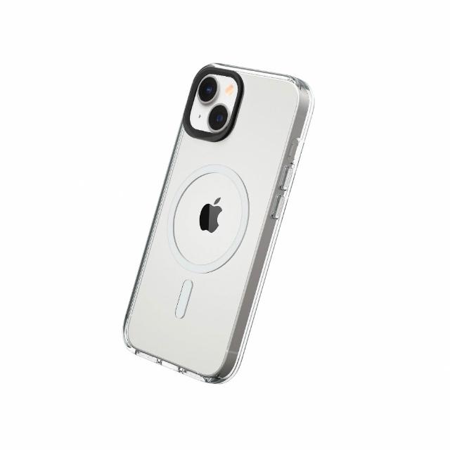【RHINOSHIELD 犀牛盾】iPhone 全系列 Clear MagSafe兼容 抗黃化透明防摔磁吸手機殼(相機鍵按鈕/開孔版)
