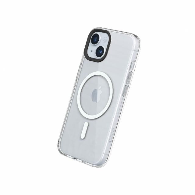 【RHINOSHIELD 犀牛盾】iPhone 全系列 Clear MagSafe兼容 抗黃化透明防摔磁吸手機殼(相機鍵按鈕/開孔版)