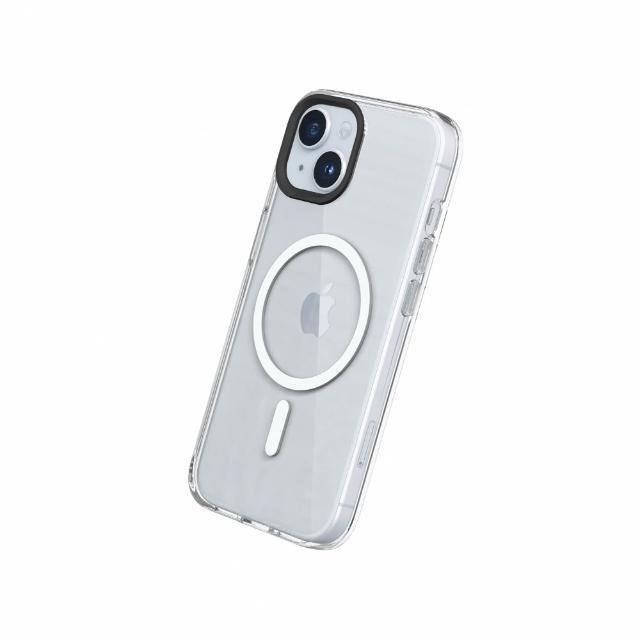 【RHINOSHIELD 犀牛盾】iPhone 全系列 Clear MagSafe兼容 抗黃化透明防摔磁吸手機殼(相機鍵按鈕/開孔版)