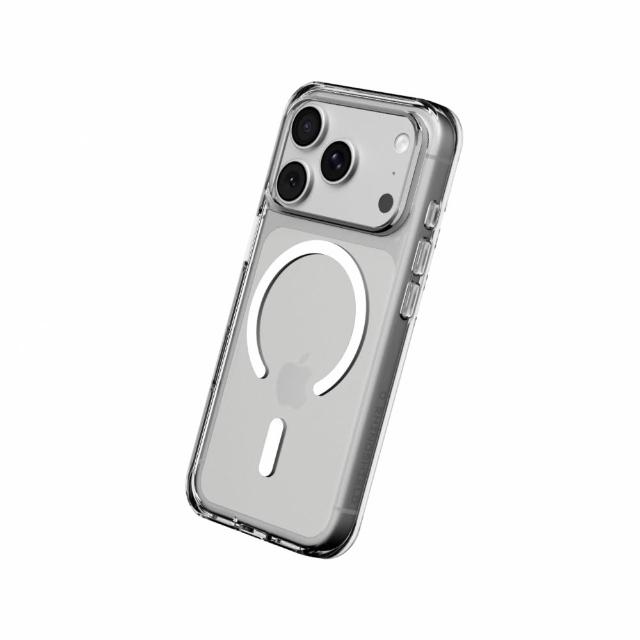 【RHINOSHIELD 犀牛盾】iPhone 全系列 Clear MagSafe兼容 抗黃化透明防摔磁吸手機殼(相機鍵按鈕/開孔版)