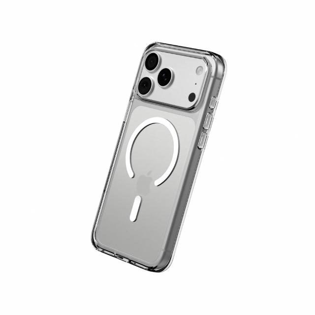 【RHINOSHIELD 犀牛盾】iPhone 全系列 Clear MagSafe兼容 抗黃化透明防摔磁吸手機殼(相機鍵按鈕/開孔版)