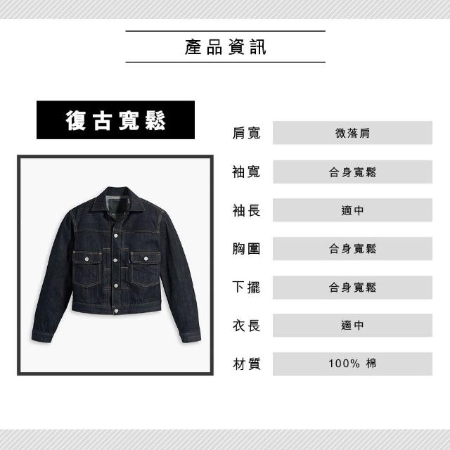 【LEVIS】BLUETAB™ 女款 Type II 寬鬆版牛仔外套 / 原色 / MOJ日本布料 人氣新品 A5884-0000