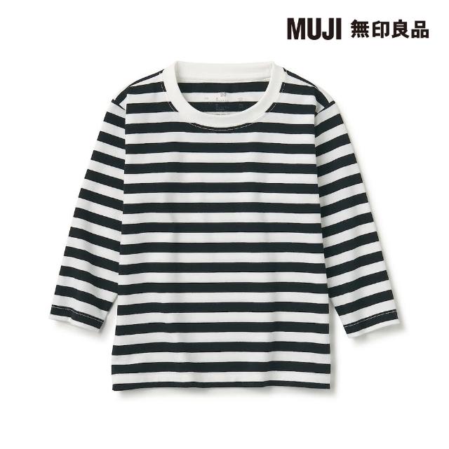 【MUJI 無印良品】幼兒棉混聚酯纖維圓領長袖T恤(共6色)