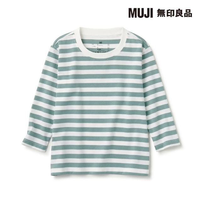 【MUJI 無印良品】幼兒棉混聚酯纖維圓領長袖T恤(共6色)