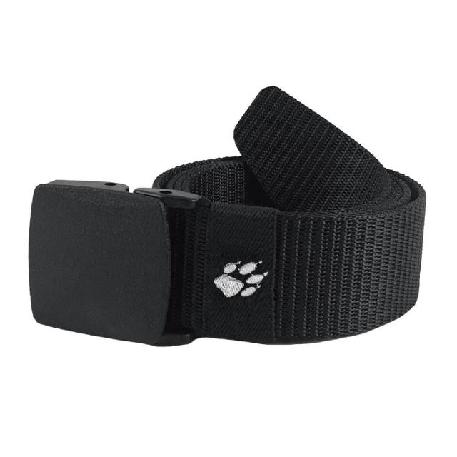 【Jack wolfskin 飛狼】塑鋼扣狼爪刺繡尼龍腰帶(黑 / 綠 / 藍 / 卡其 / 咖啡)