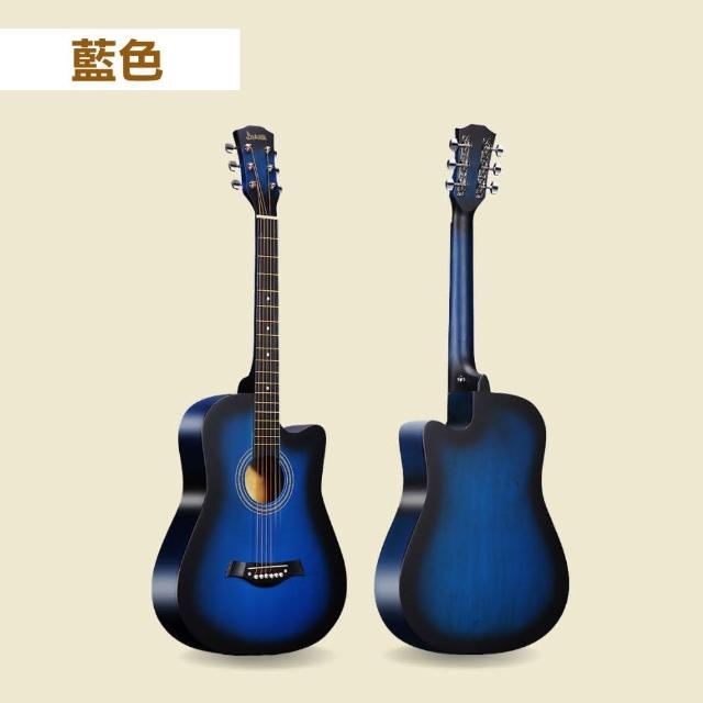 【Dulcette｜杜莎】38寸民謠吉他 含新手全套大禮包(初學者最佳選擇 古典吉他 手工製造 木吉他 原木)