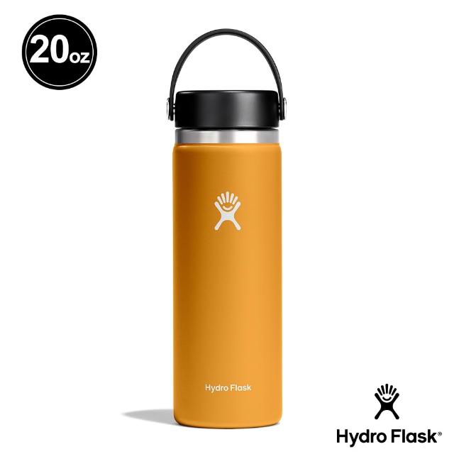 【Hydro Flask】20oz/592ml 寬口 提環 保溫瓶 多色可選(高保冰 無毒 美國品牌 食安 防滑塗層 大口徑)