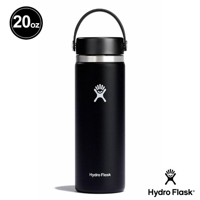 【Hydro Flask】20oz/592ml 寬口 提環 保溫瓶 多色可選(高保冰 無毒 美國品牌 食安 防滑塗層 大口徑)