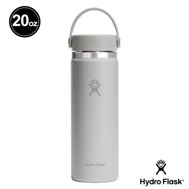 【Hydro Flask】20oz/592ml 寬口 提環 保溫瓶 多色可選(高保冰 無毒 美國品牌 食安 防滑塗層 大口徑)