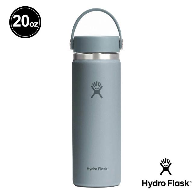 【Hydro Flask】20oz/592ml 寬口 提環 保溫瓶 多色可選(高保冰 無毒 美國品牌 食安 防滑塗層 大口徑)