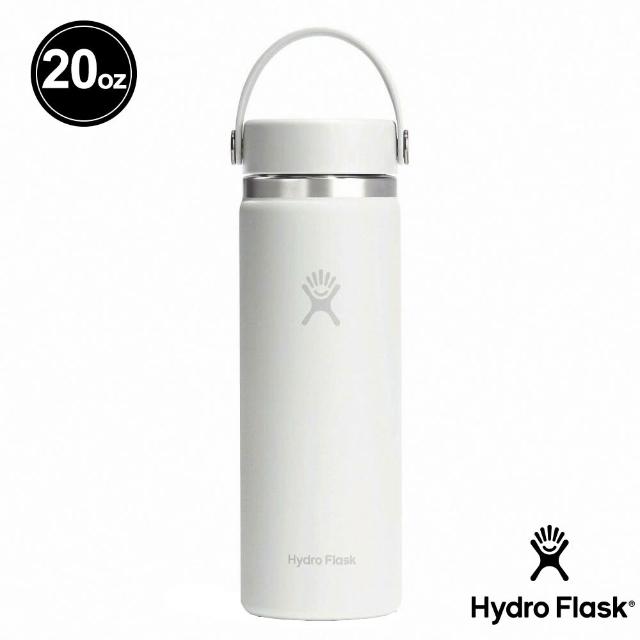 【Hydro Flask】20oz/592ml 寬口 提環 保溫瓶 多色可選(高保冰 無毒 美國品牌 食安 防滑塗層 大口徑)