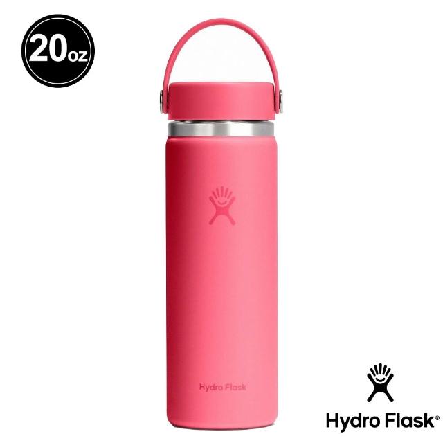 【Hydro Flask】20oz/592ml 寬口 提環 保溫瓶 多色可選(高保冰 無毒 美國品牌 食安 防滑塗層 大口徑)