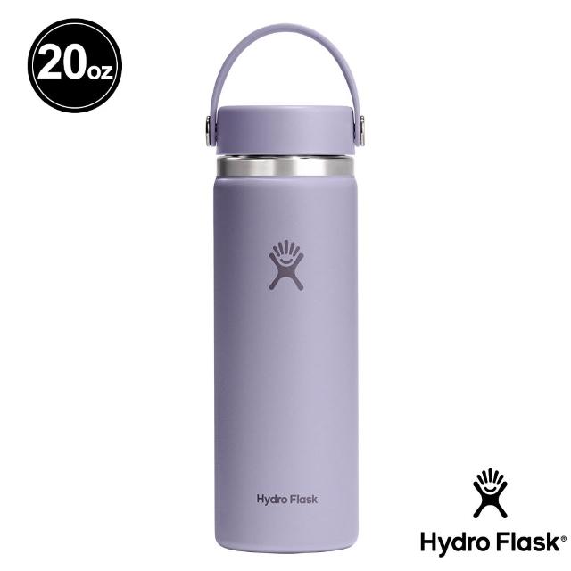 【Hydro Flask】20oz/592ml 寬口 提環 保溫瓶 多色可選(高保冰 無毒 美國品牌 食安 防滑塗層 大口徑)