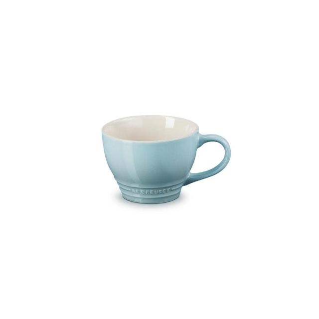 【Le Creuset】瓷器卡布奇諾杯400ml(無花果/海洋之花 2色選1)