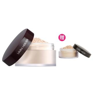 【LAURA MERCIER 蘿拉蜜思】煥顏透明蜜粉29g超殺組(冠軍蜜粉/定妝散粉)