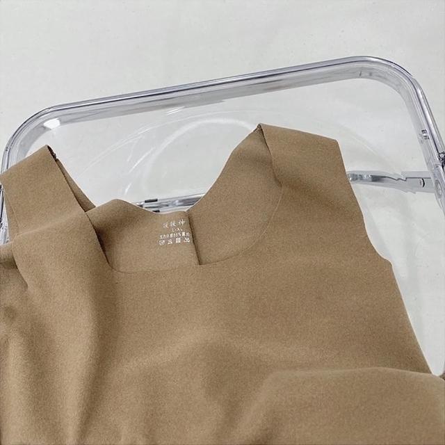 【D.studio】韓版雙面絨U領暖暖背心(發熱衣保暖內衣上衣小可愛 女裝 內刷毛衣服針織上衣保暖上衣 V172)