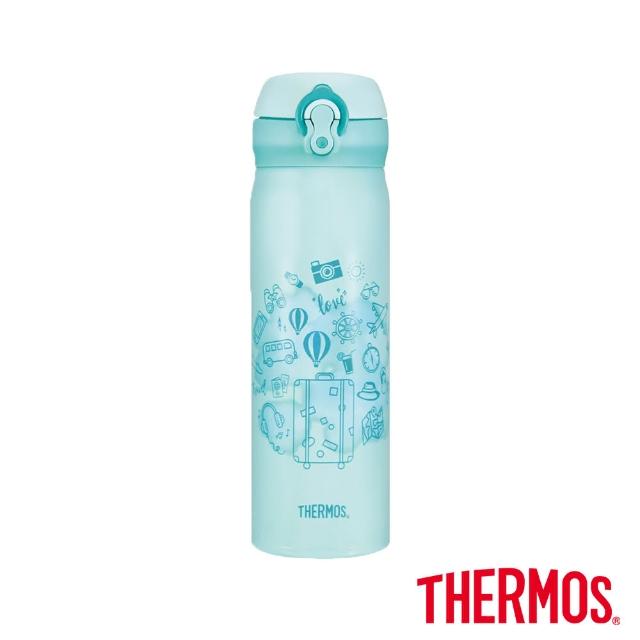 【THERMOS 膳魔師】買1送1_不鏽鋼超輕量彈蓋真空保溫杯500ml+350ml(JNL-502+JNL-352)