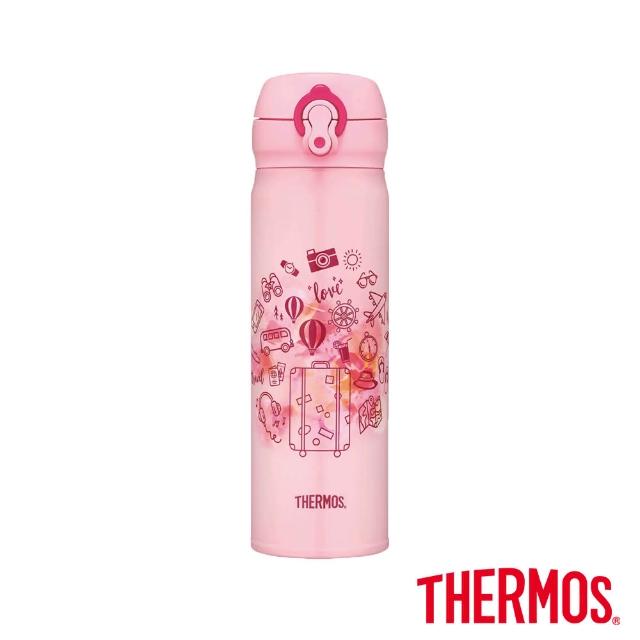 【THERMOS 膳魔師】買1送1_不鏽鋼超輕量彈蓋真空保溫杯500ml+350ml(JNL-502+JNL-352)