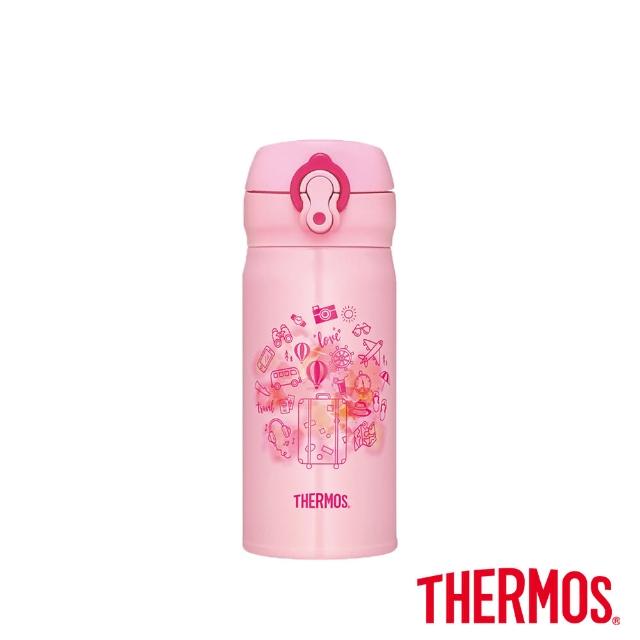 【THERMOS 膳魔師】買1送1_不鏽鋼超輕量彈蓋真空保溫杯500ml+350ml(JNL-502+JNL-352)