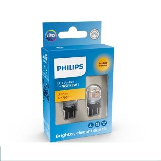 【Philips 飛利浦】Ultinon Pro7000 T20單芯大炸彈紅光煞車燈公司貨(T20單芯大炸彈)