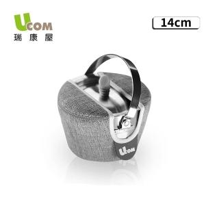 【UCOM 瑞康屋】雅痞灰304不鏽鋼防溢提鍋14cm(防溢專利設計)