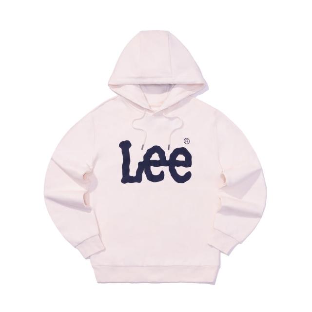 【Lee】男女同款 長袖帽T / 胸前大LOGO 共3色 男女共版(LB330041848/LB330041K11/LB330041K15)