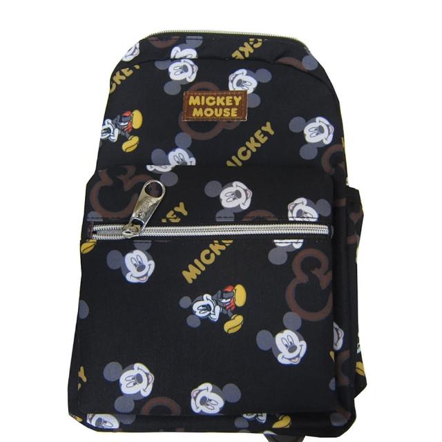 【SNOW.bagshop】CARS 玩具總動員 怪獸電力 米奇 米妮 後背包 小容量 胸扣 水瓶外袋口 加強護