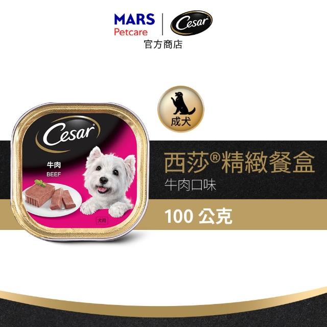 【Cesar 西莎】經典風味餐盒 100g*48入 寵物/狗罐頭/狗食(口味任選/狗罐/犬餐盒/熟齡犬/全齡適用)