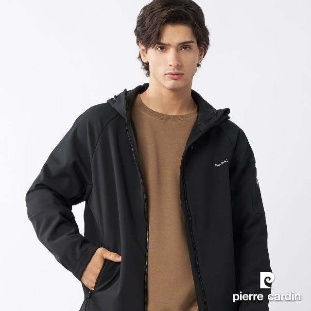 【pierre cardin 皮爾卡登】網路獨家 男女款 防風防潑水彈性機能素色軟殼衣外套(多色任選)