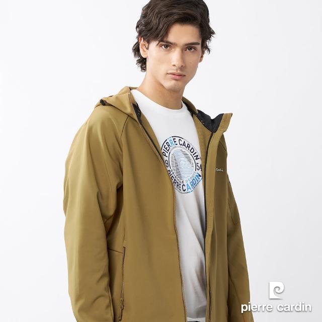 【pierre cardin 皮爾卡登】網路獨家 男女款 防風防潑水彈性機能素色軟殼衣外套(多色任選)