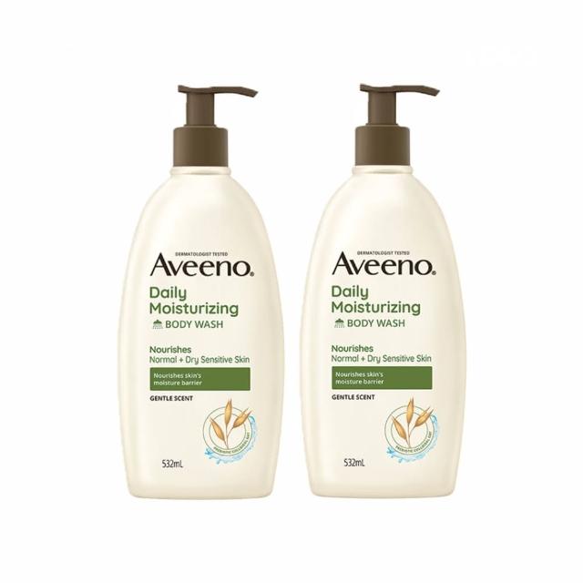 【Aveeno 艾惟諾】超值4入-長效燕麥沐浴露532ml(薰衣草香氛/活力果香/燕麥/高效舒緩任選)