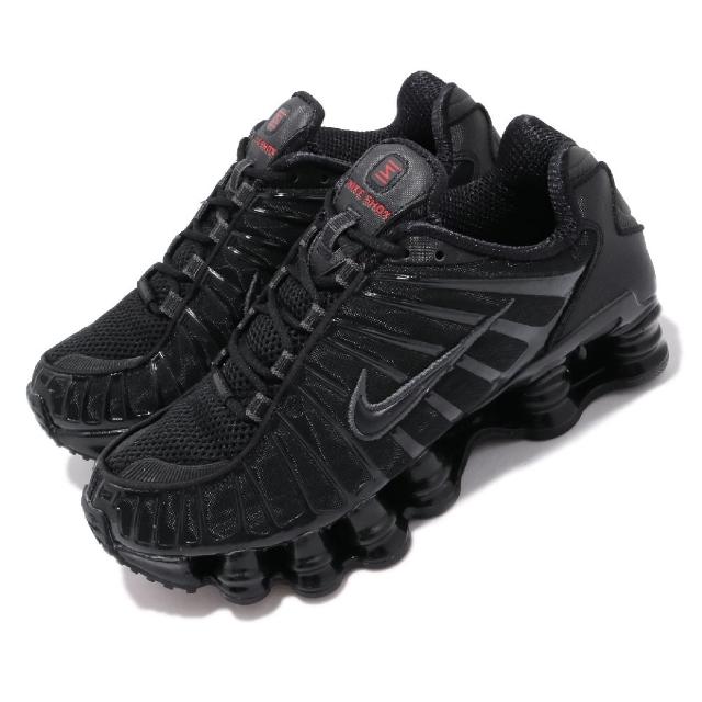 【NIKE 耐吉】Nike 休閒鞋 Wmns Shox TL 黑 全黑 女鞋 男鞋 彈簧鞋 復古 運動鞋(AR3566-002)