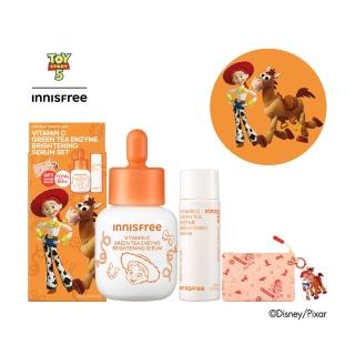 【innisfree】維他命C淨亮精華禮盒 (30ml+30ml/玩具總動員限定版/美白淡斑精華/穀胱甘肽)