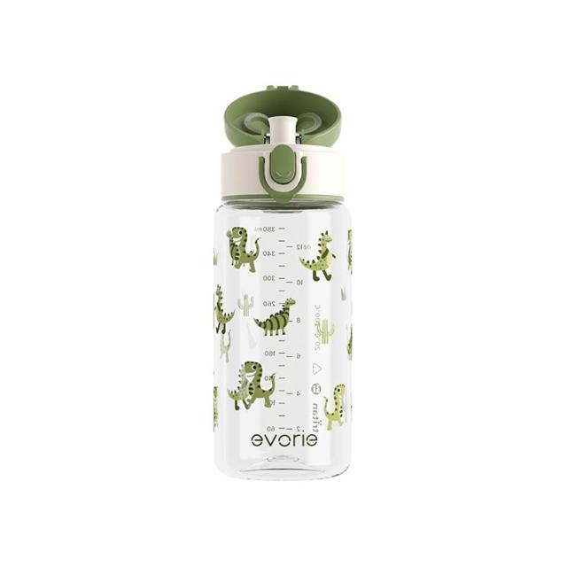 【Evorie】Tritan 380mL 兒童水杯2入組 直飲 / 吸管杯(幼兒水杯 兒童水壺 幼稚園水壺 微笑水杯)