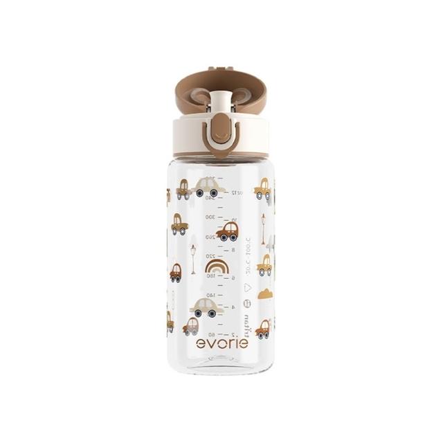 【Evorie】Tritan 380mL 兒童水杯2入組 直飲 / 吸管杯(幼兒水杯 兒童水壺 幼稚園水壺 微笑水杯)