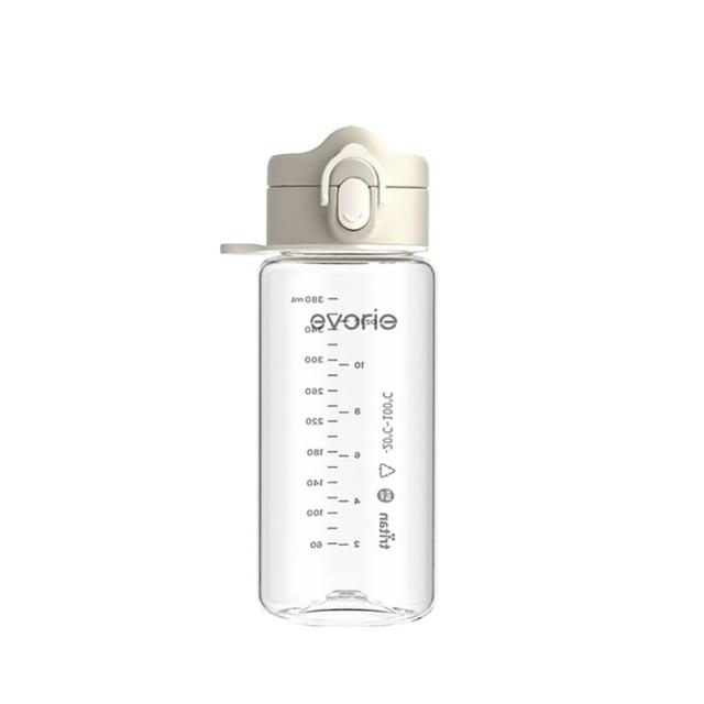 【Evorie】Tritan 380mL 兒童水杯2入組 直飲 / 吸管杯(幼兒水杯 兒童水壺 幼稚園水壺 微笑水杯)