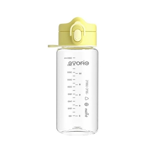 【Evorie】Tritan 380mL 兒童水杯2入組 直飲 / 吸管杯(幼兒水杯 兒童水壺 幼稚園水壺 微笑水杯)