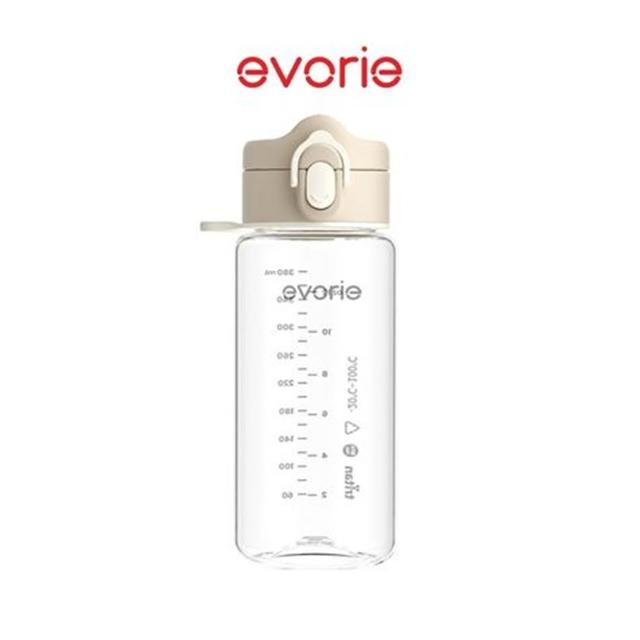 【Evorie】Tritan 380mL 兒童水杯2入組 直飲 / 吸管杯(幼兒水杯 兒童水壺 幼稚園水壺 微笑水杯)
