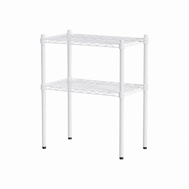 【dayneeds 日需百備】輕型 60x35x75公分 二層波浪架 三色可選(鐵力士架/收納層架/鞋架/展示架)