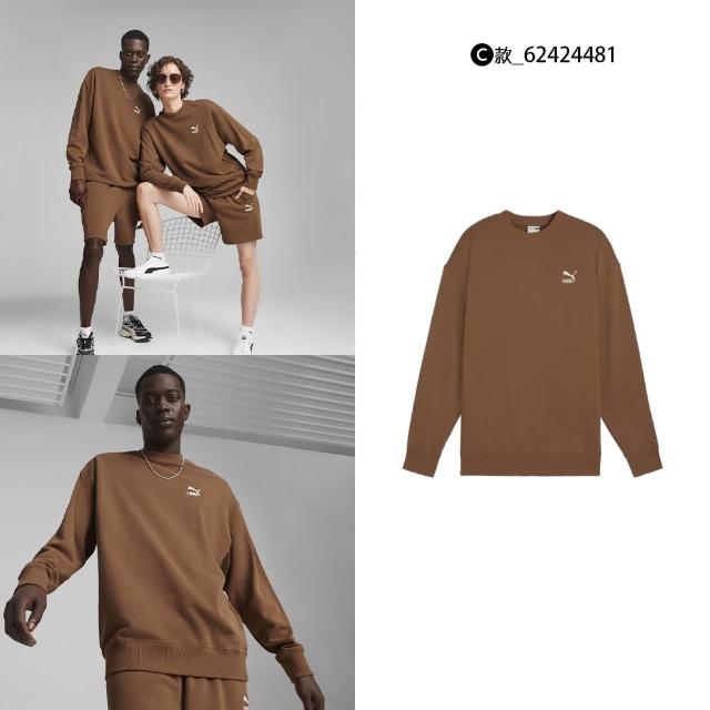 【PUMA】長袖 長褲 大學T 圓領上衣 男 女 運動 休閒 多色款任選 歐規(68199001&62424481)