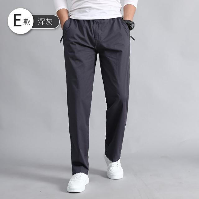 【NEW FORCE】休閒實用運動彈性男長褲-多款可選(棉褲/男長褲/束口褲/直筒褲/機能褲/休閒褲)