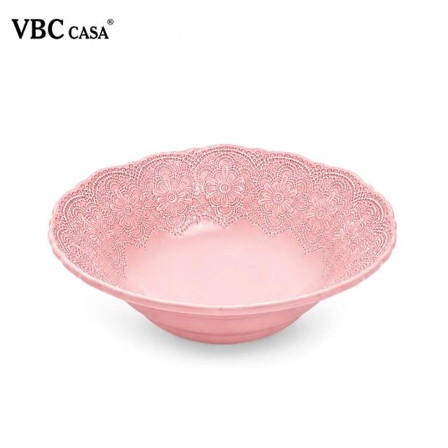 【VBC casa】手工唯美蕾絲系列 19cm麥片碗/沙拉碗-3色可選(義大利製手工)